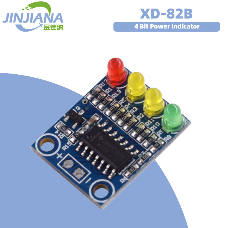 12V LED Battery Level 4 Section Electric Indicator Module Battery Dete ...