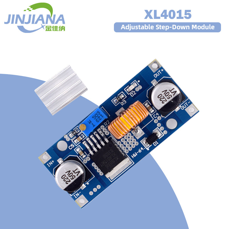 4~38V High Power 96% High Efficiency 5A Adjustable Buck Module Battery Charger Step Down Module XL4015