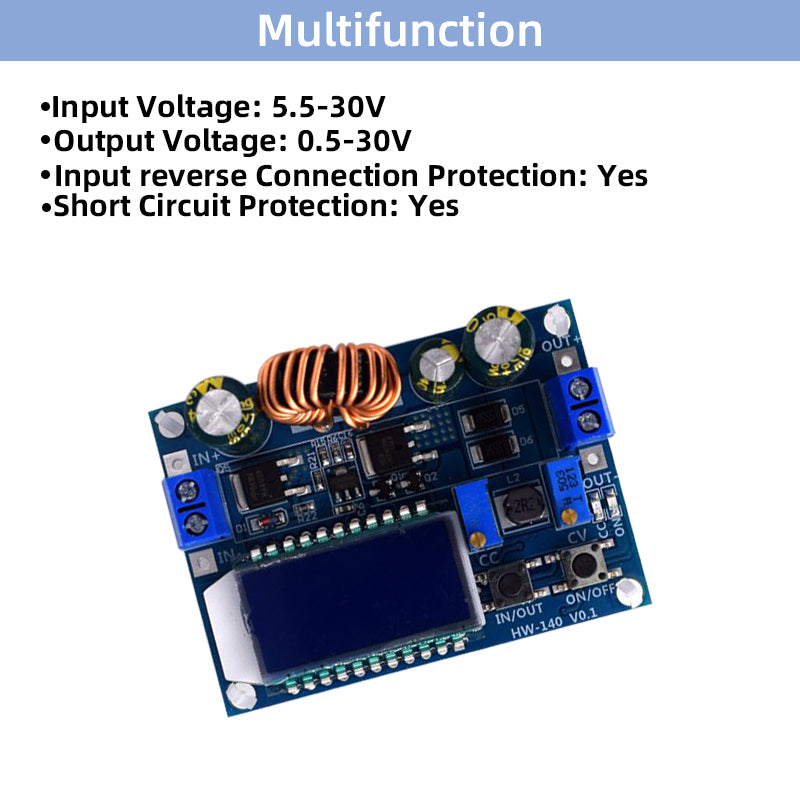 Constant Voltage Constant Current Liquid Crystal LCD Digital Display Adjustable Pressure Lifting Module