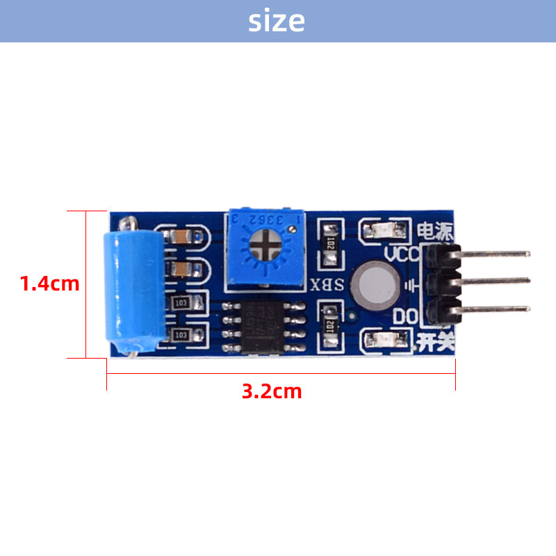 Normally Closed High Sensitive Vibration Sensor Module Alarm Sensor Module Shock Sensor Module SW-420