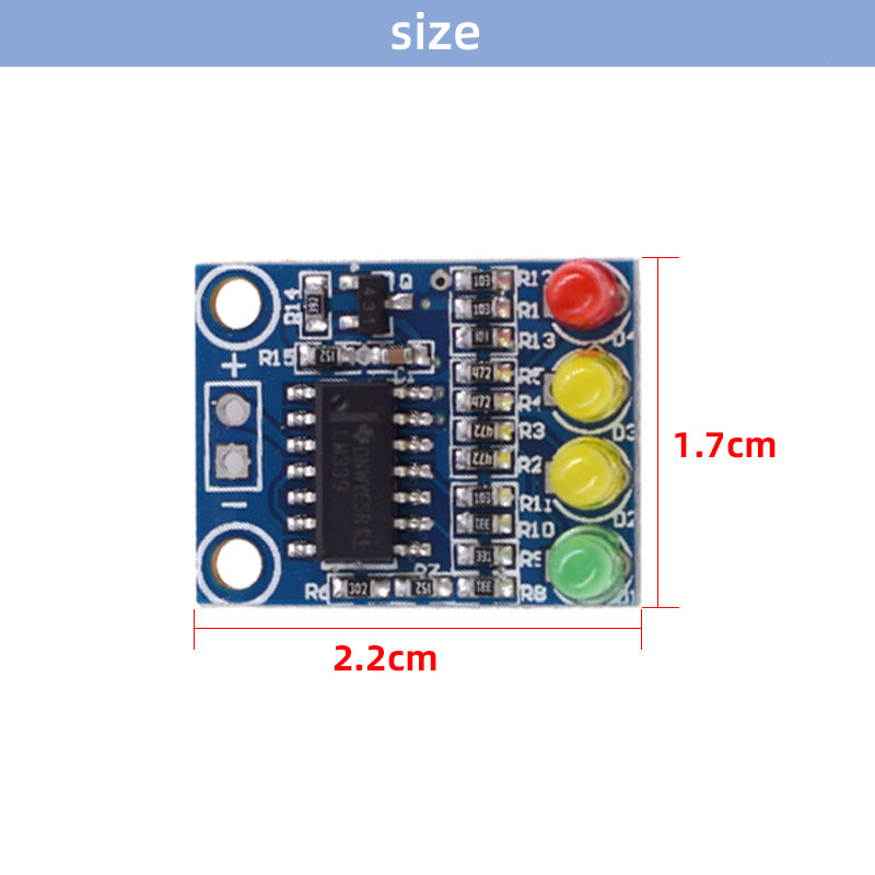 12V LED Battery Level 4 Section Electric Indicator Module Battery Dete ...