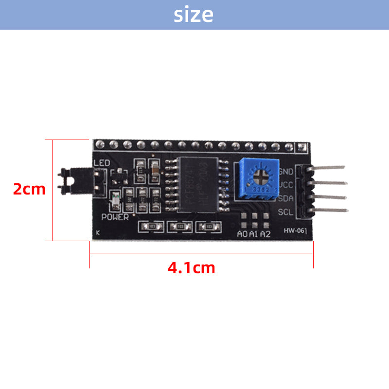 Factory Direct Brand New Blue Backlight 16x2 LCD Display Module For Kit AVR IIC/I2C LCD1602