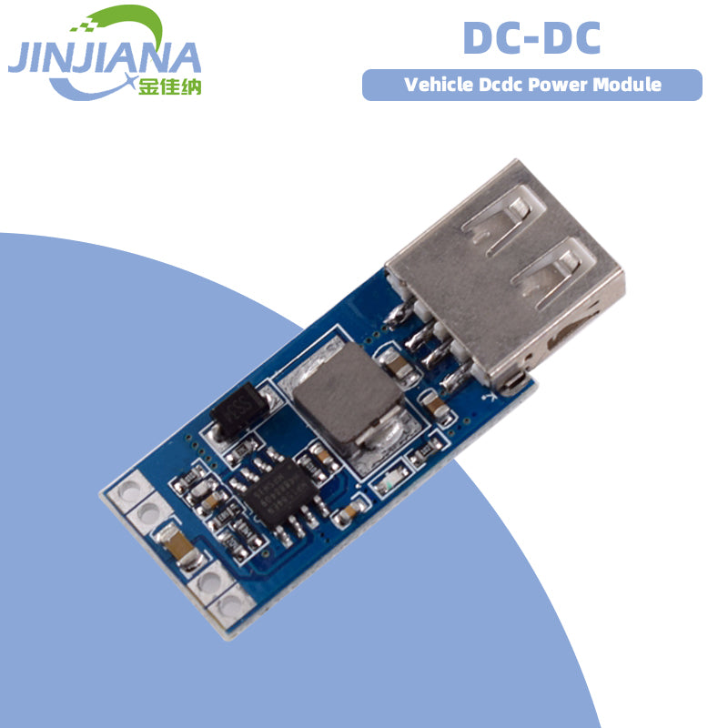 Vehicle DC-DC Power Module 9V/12V/24V to 5V Step-Down Module DC USB Conversion Power Module