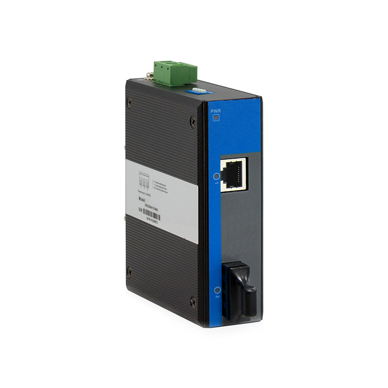 Original IMC101B-F Industrial Fiber Optic Transceiver Guide Rail Type Single-Mode Dual-Fiber SC ST Interface