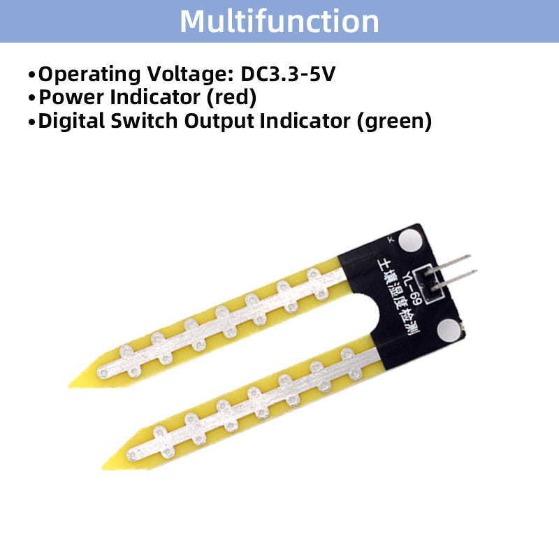 Original Hygrometer Soil Moisture Sensor In Stock Detection Water Soil Sensor Module Testing Kit YL-69