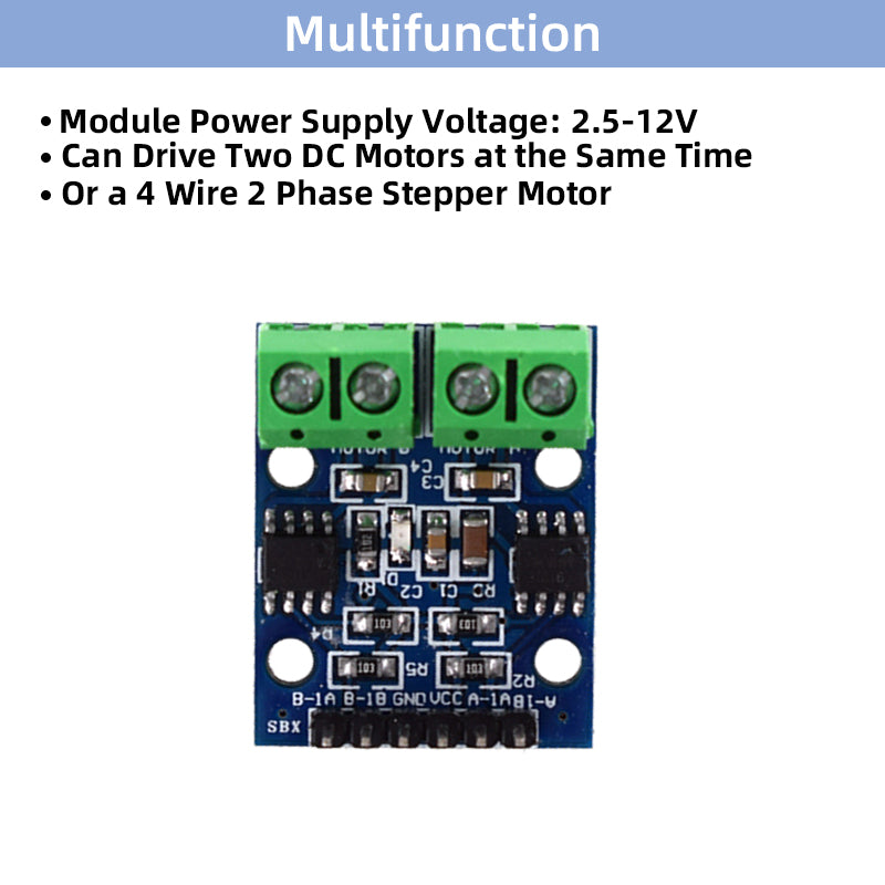 Original Two-Channel DC Motor Drive Module Brand New Two-Way Stepper Motor Driver Motor Driver Board L9110S