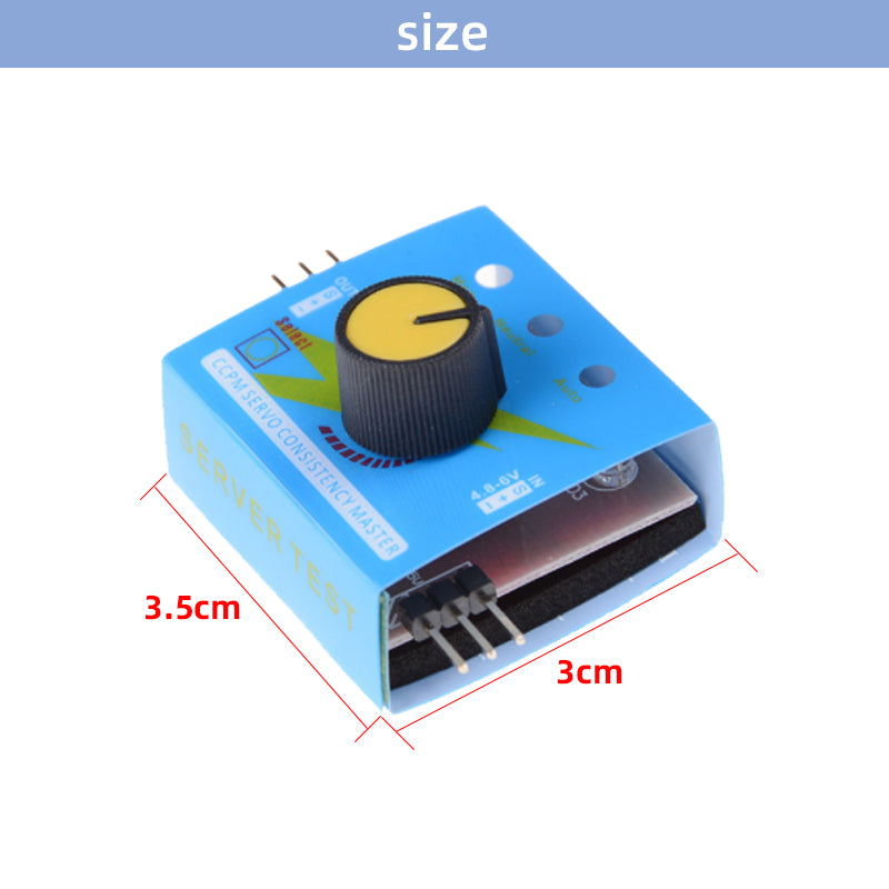 Simple Steering Gear Tester Aircraft Model Motor Test ESC Tester Third Gear Indicator Light Module
