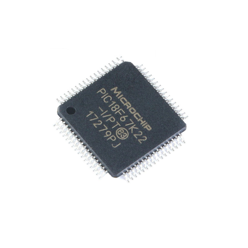 Genuine 128KB TQFP64 SMD MCU 8-Bit PIC18F67K22-I/PT Microcontroller