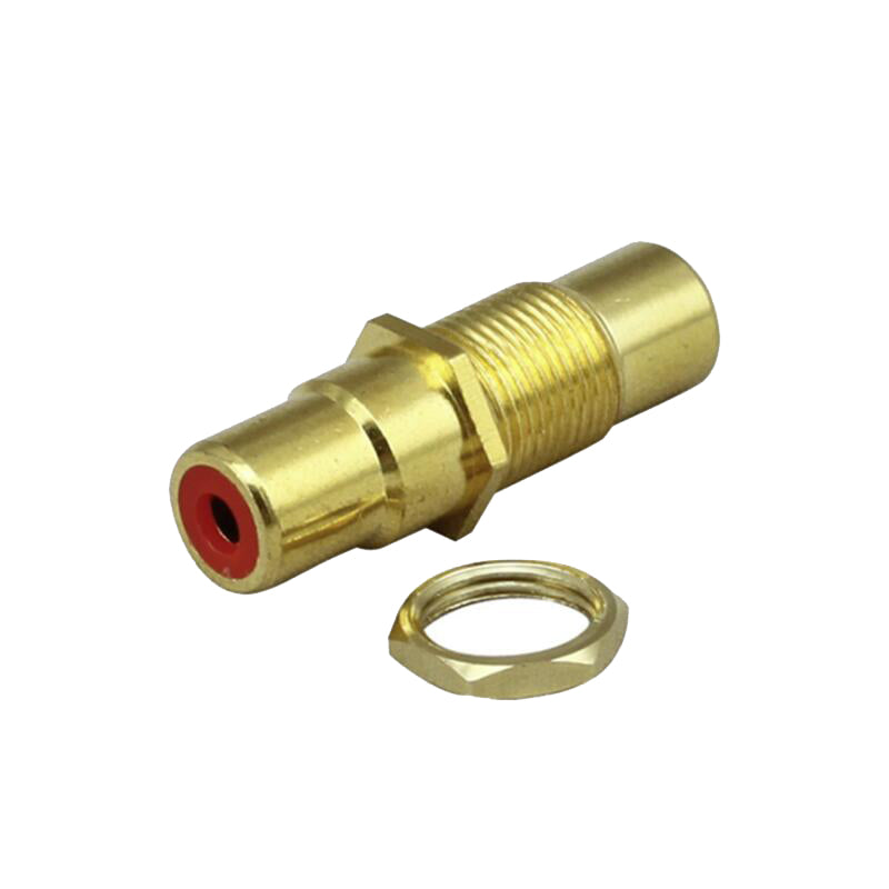 Wholesale Screw Mount Female to Female Dual RCA Coupler Extender Speaker Plug Socket