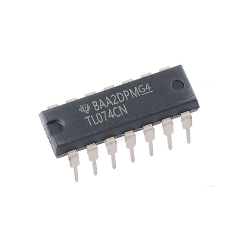 High Quali ty In-Line Low Power Op Amp IC Four Operational Amplif TL074CN new original ic chip intergrated circuit a2v64s40ctpg6