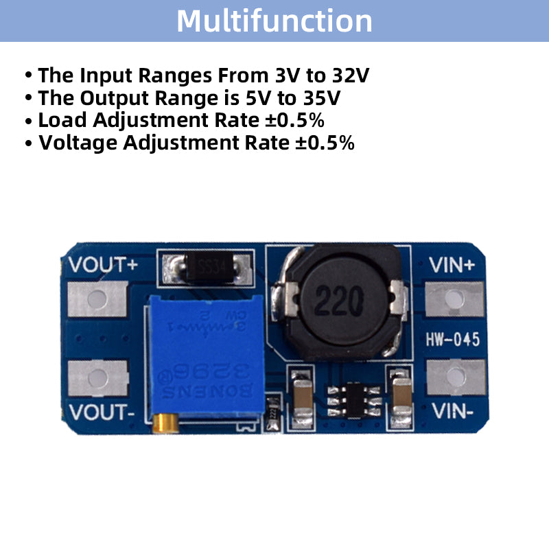 Original Power Supply Module DC-DC 2A Booster Brand New High-Power Amplifier Booster Conversion Module MT3608