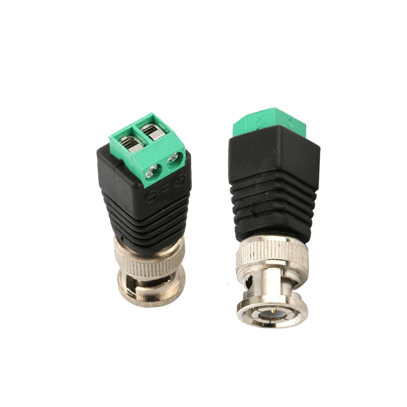 Wholesale All Series Monitor Male/female To 2Pin Green Screw Lock Terminal Solderless BNC Power Adapter